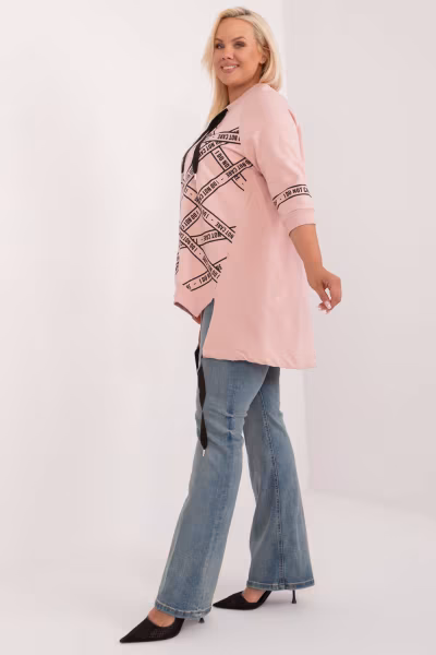 Bluzka Model RV-TU-7598.94 Dark Pink - Relevance — zdjęcie 2