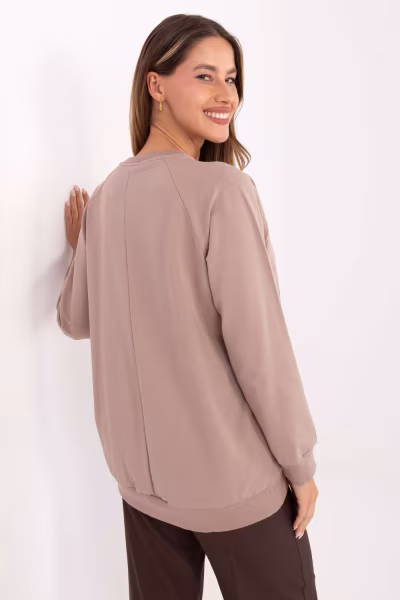 Bluza Damska Model RV-BZ-A876.52 Dark Beige - Relevance — zdjęcie 3