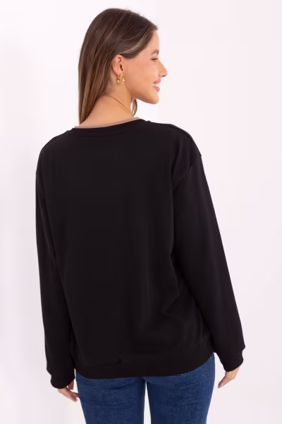 Bluza Damska Model RV-BL-A968.00 Black - Relevance — zdjęcie 3
