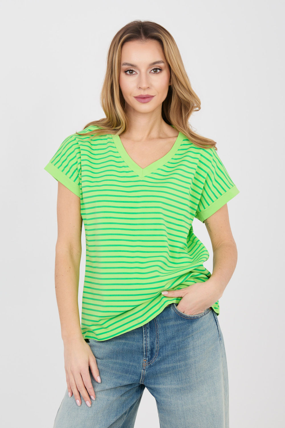 Tshirt Damski Model RV-TS-A1124.90 Light Green - Relevance