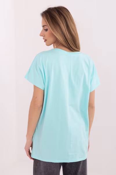 Tshirt Damski Model RV-TS-A1206.84 Mint - Relevance — zdjęcie 3
