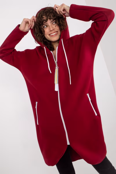 Bluza Damska Model RV-BL-4742.20P Bordo - Relevance — zdjęcie 1