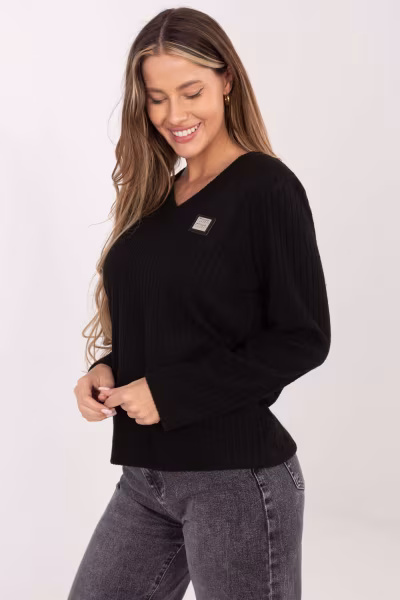 Sweter Damski Model RV-SW-A1025.80 Black - Relevance — zdjęcie 2
