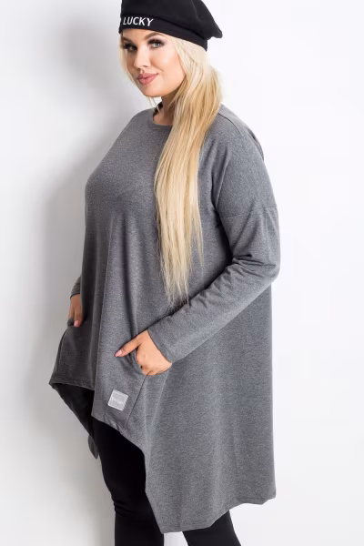 Tunika Model RV-TU-5042.09X Dark Grey - Relevance — zdjęcie 2
