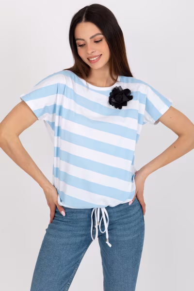 Bluzka Model RV-BZ-8741.93 Light Blue - Relevance — zdjęcie 2