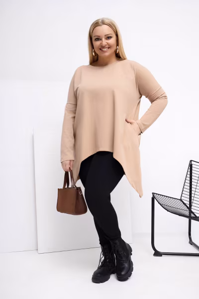 Tunika Model RV-BZ-5031.06X Dark Beige - Relevance — zdjęcie 2