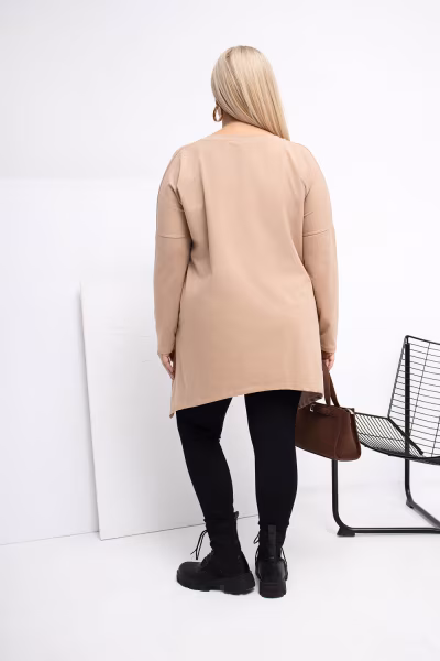 Tunika Model RV-BZ-5031.06X Dark Beige - Relevance — zdjęcie 3