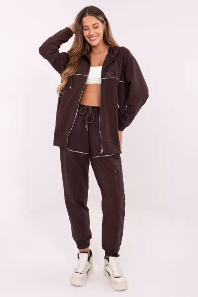 Spodnie Komplet Model RV-KMPL-A881.15 Dark Brown - Relevance — zdjęcie 1