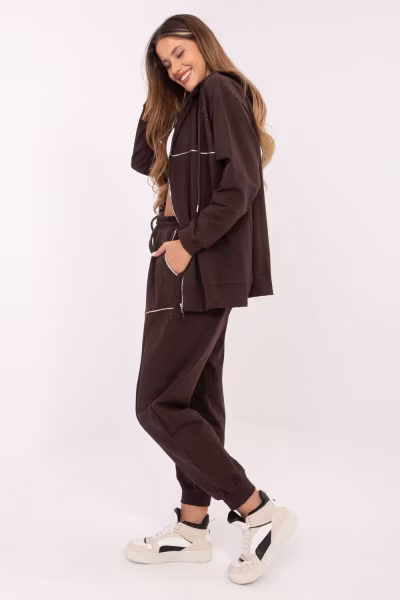 Spodnie Komplet Model RV-KMPL-A881.15 Dark Brown - Relevance — zdjęcie 2