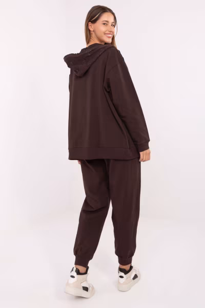 Spodnie Komplet Model RV-KMPL-A881.15 Dark Brown - Relevance — zdjęcie 3