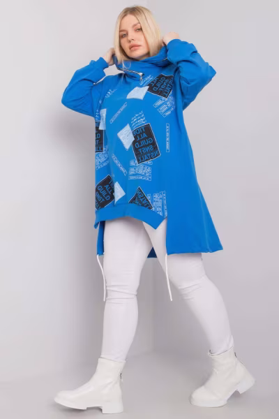 Bluza Damska Model RV-BL-7217.79P Dark Blue - Relevance — zdjęcie 3