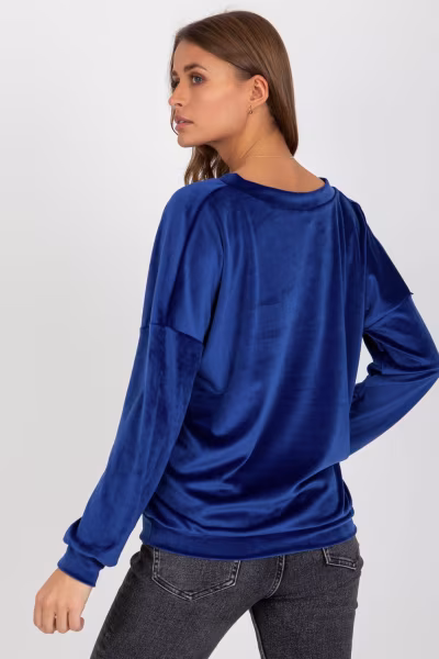 Bluza Damska Model RV-BL-8441.07P Cobalt - Relevance — zdjęcie 3
