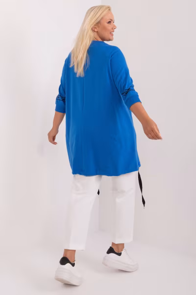 Bluzka Model RV-TU-7598.94 Dark Blue - Relevance — zdjęcie 3