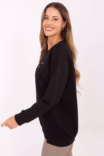 Bluza Damska Model RV-BZ-A876.52 Black - Relevance — zdjęcie 2