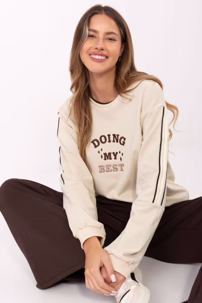 Bluza Damska Model RV-BL-A942.62 Light Beige - Relevance — zdjęcie 2