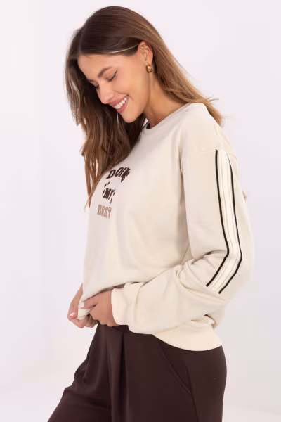 Bluza Damska Model RV-BL-A942.62 Light Beige - Relevance — zdjęcie 3