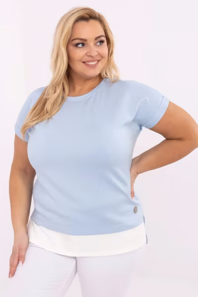 Bluzka Model RV-BZ-A625.84 Light Blue - Relevance — zdjęcie 1