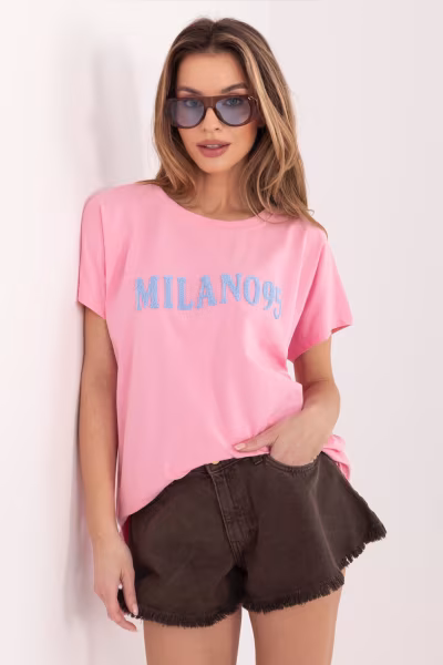 Tshirt Damski Model RV-TS-A1206.84 Light Pink - Relevance — zdjęcie 1