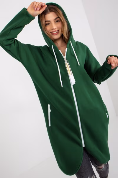 Bluza Damska Model RV-BL-4742.20P Dark Green - Relevance — zdjęcie 1