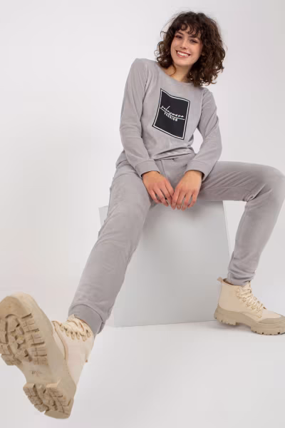 Spodnie Komplet Model RV-KMPL-8440.58P Light Grey - Relevance — zdjęcie 2