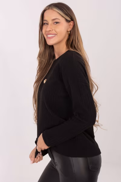 Sweter Damski Model RV-SW-A1026.52 Black - Relevance — zdjęcie 2