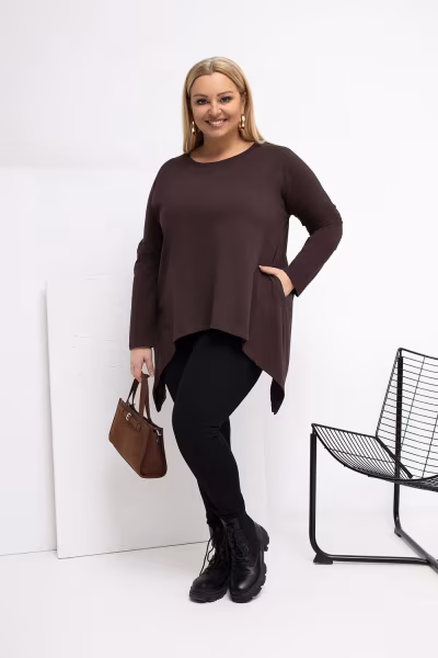 Tunika Model RV-BZ-5031.06X Dark Brown - Relevance — zdjęcie 2