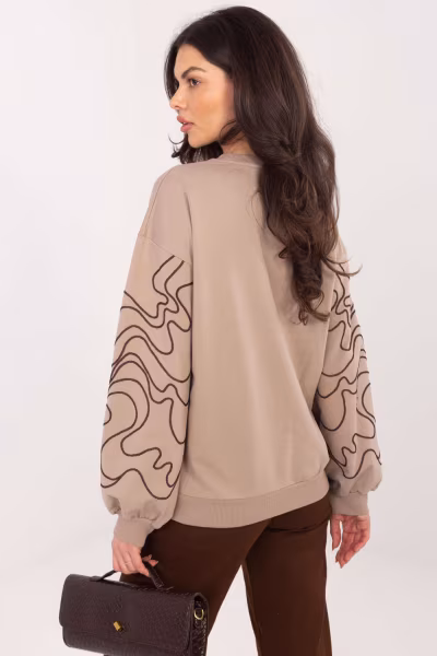 Bluza Model RV-BZ-A176.56 Dark Beige - Relevance — zdjęcie 3