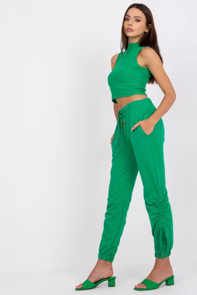 Spodnie Dresowe Model RV-DR-7943.19 Green - Relevance — zdjęcie 3