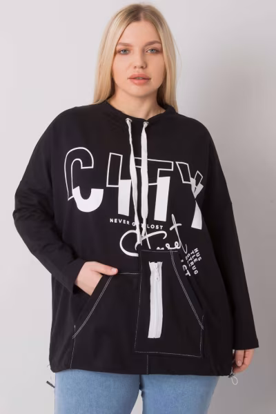 Bluza Damska Model RV-BL-7166.78P Black - Relevance — zdjęcie 2