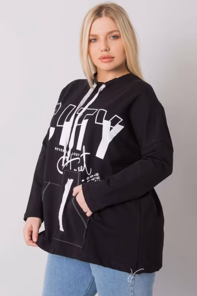 Bluza Damska Model RV-BL-7166.78P Black - Relevance — zdjęcie 3