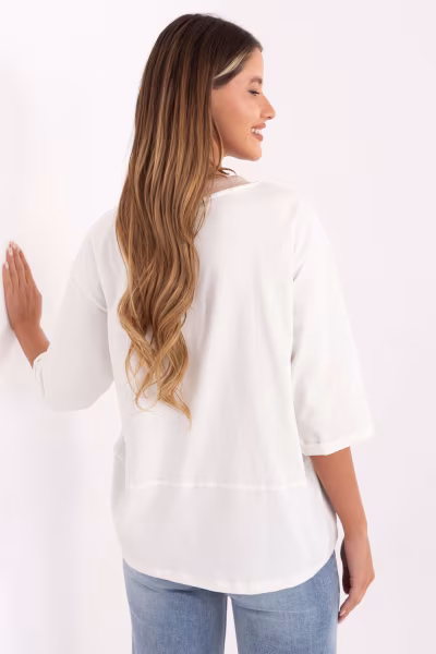 Bluzka Model RV-BZ-A892.00 Ecru - Relevance — zdjęcie 3