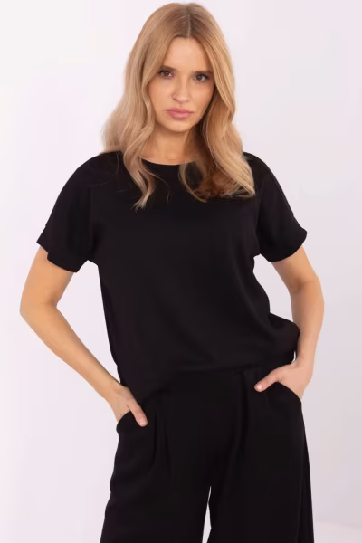 Bluzka Model RV-BZ-A616.01P Black - Relevance — zdjęcie 1
