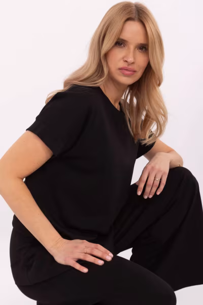Bluzka Model RV-BZ-A616.01P Black - Relevance — zdjęcie 3