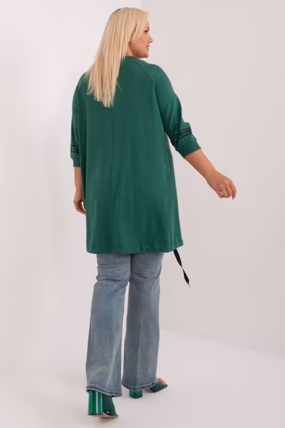 Bluzka Model RV-TU-7598.94 Dark Green - Relevance — zdjęcie 3