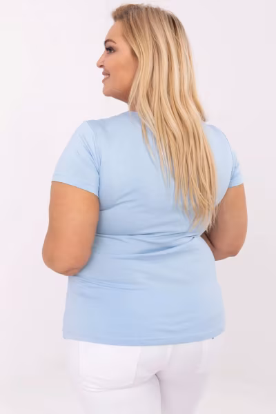 T-shirt Damska Model RV-TS-A556.03 Light Blue - Relevance — zdjęcie 3