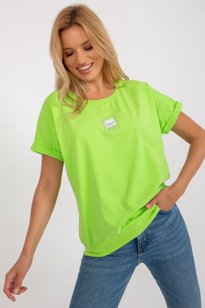 Bluzka Model RV-BZ-8537.19 Limonka - Relevance — zdjęcie 2