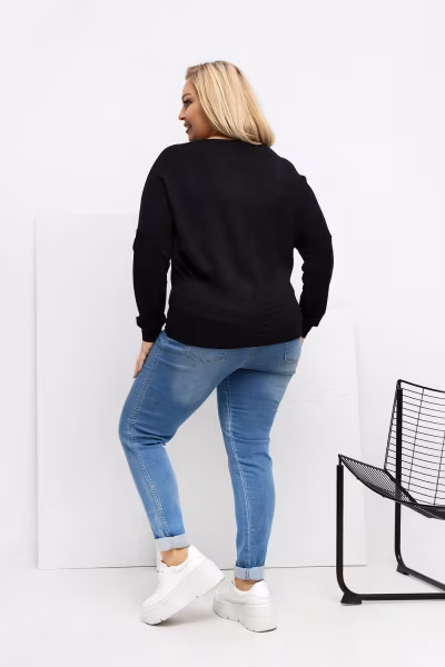 Bluzka Model RV-BZ-A-163.09 Black - Relevance — zdjęcie 3