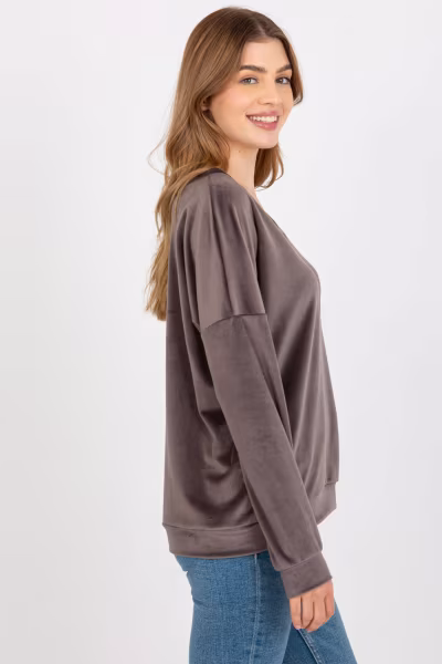 Bluza Damska Model RV-BL-8441.07P Dark Grey - Relevance — zdjęcie 3