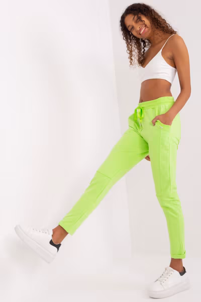 Spodnie Dresowe Model RV-DR-7517.22 Limonka - Relevance — zdjęcie 2