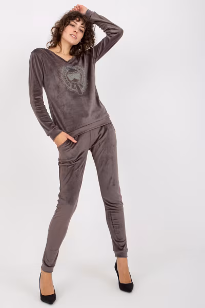 Spodnie Komplet Model RV-KMPL-8442.23P Dark Grey - Relevance — zdjęcie 2