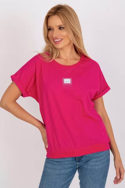Bluzka Model RV-BZ-8537.19 Fuksja - Relevance — zdjęcie 1