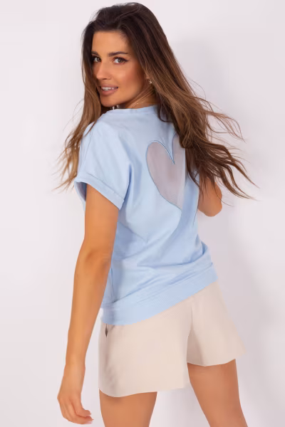 Bluzka Model RV-BZ-8836.86 Light Blue - Relevance — zdjęcie 2