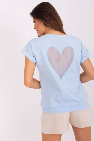 Bluzka Model RV-BZ-8836.86 Light Blue - Relevance — zdjęcie 3