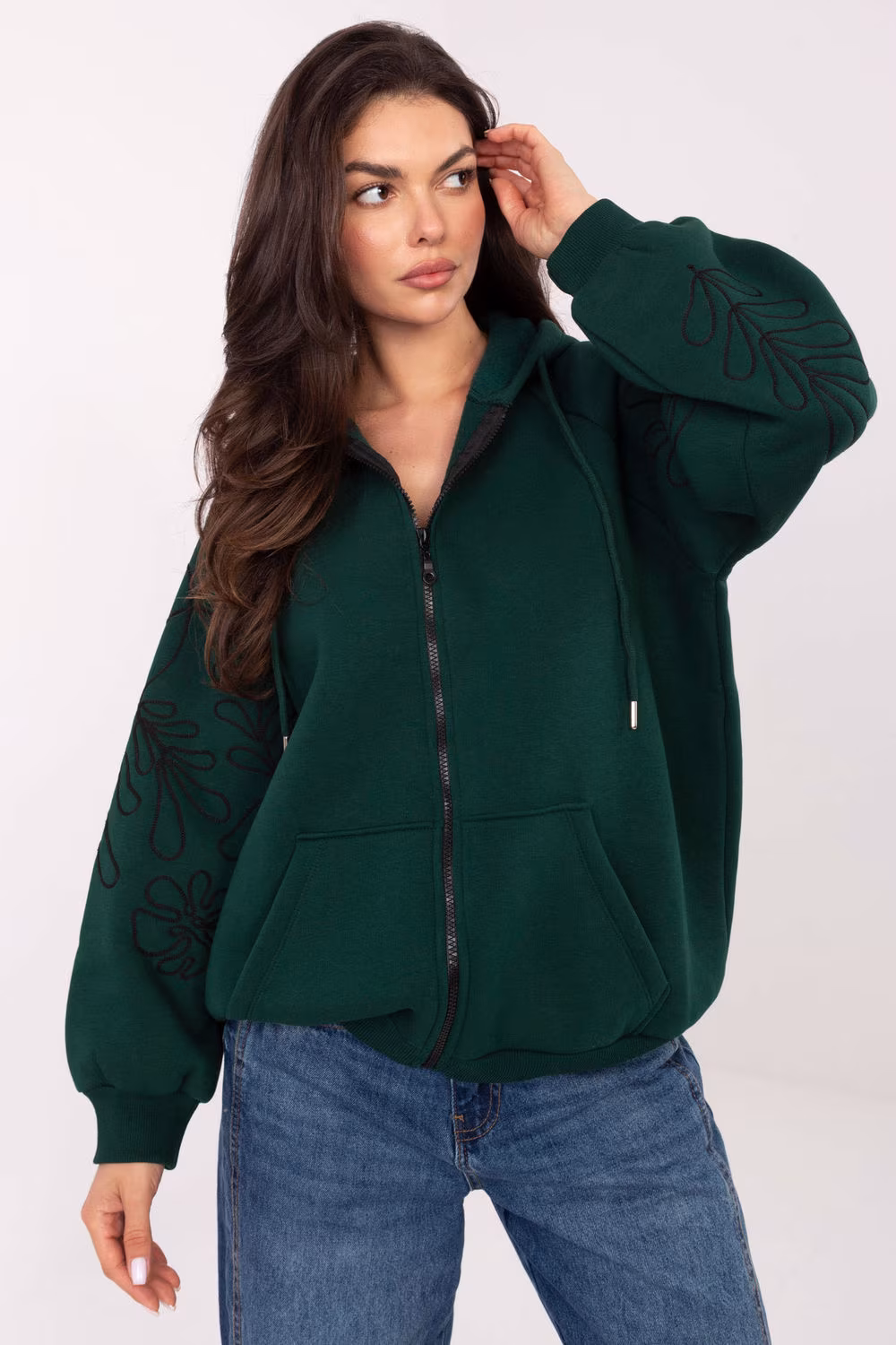 Bluza Damska Model RV-BL-A911.22 Dark Green - Relevance