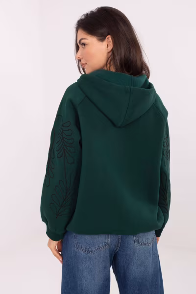 Bluza Damska Model RV-BL-A911.22 Dark Green - Relevance — zdjęcie 3