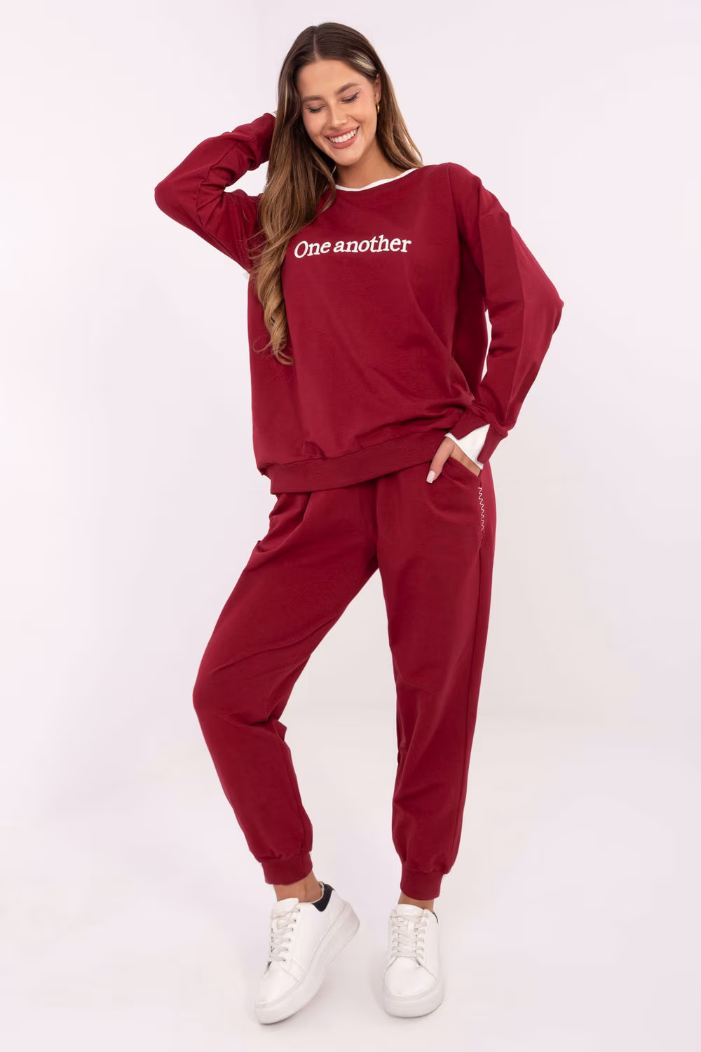Spodnie Komplet Model RV-KMPL-A883.68 Bordo - Relevance