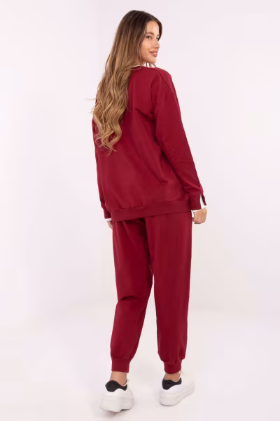 Spodnie Komplet Model RV-KMPL-A883.68 Bordo - Relevance — zdjęcie 3