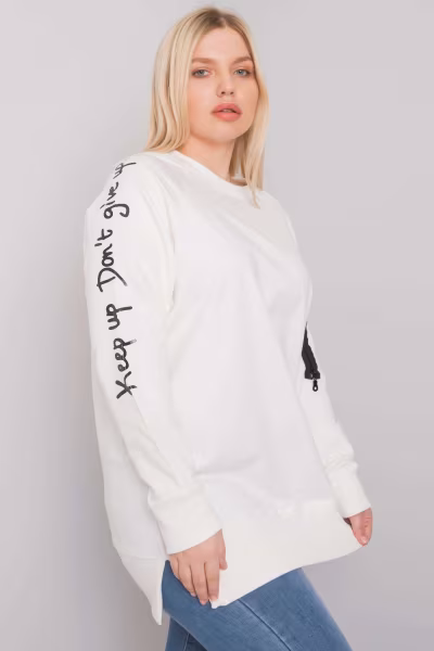Bluza Damska Model RV-TU-7158.76P Ecru - Relevance — zdjęcie 2