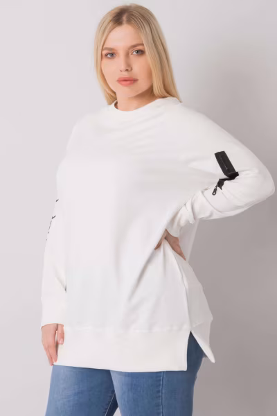 Bluza Damska Model RV-TU-7158.76P Ecru - Relevance — zdjęcie 3