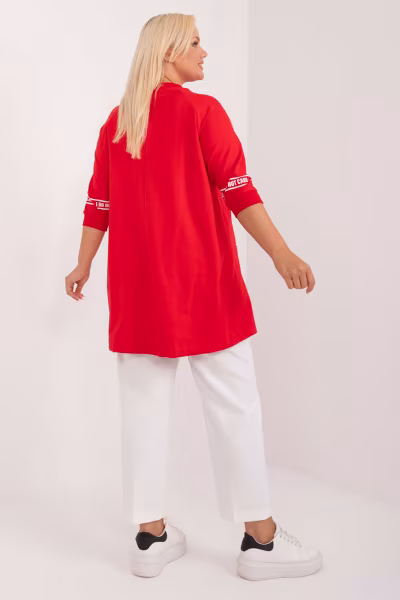 Bluzka Model RV-TU-7598.94 Red - Relevance — zdjęcie 3